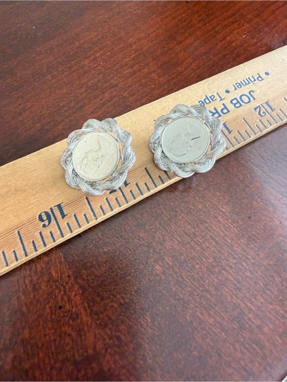Vintage Coin ClipOn Earrings